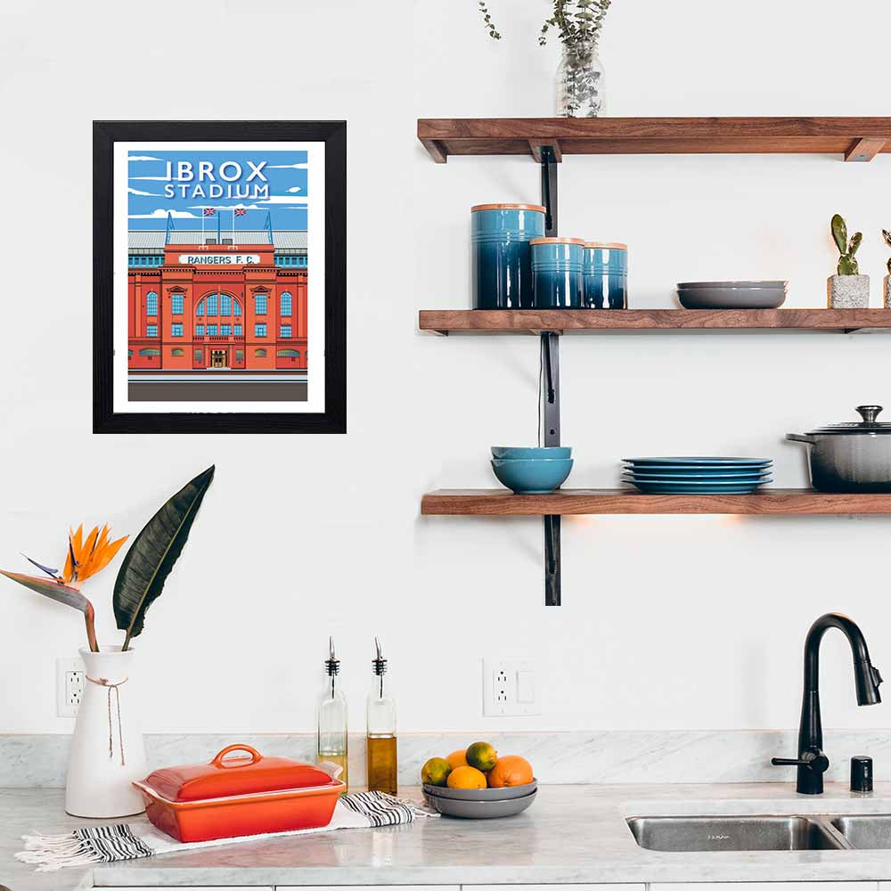 Vintage Poster - IBROX Stadium