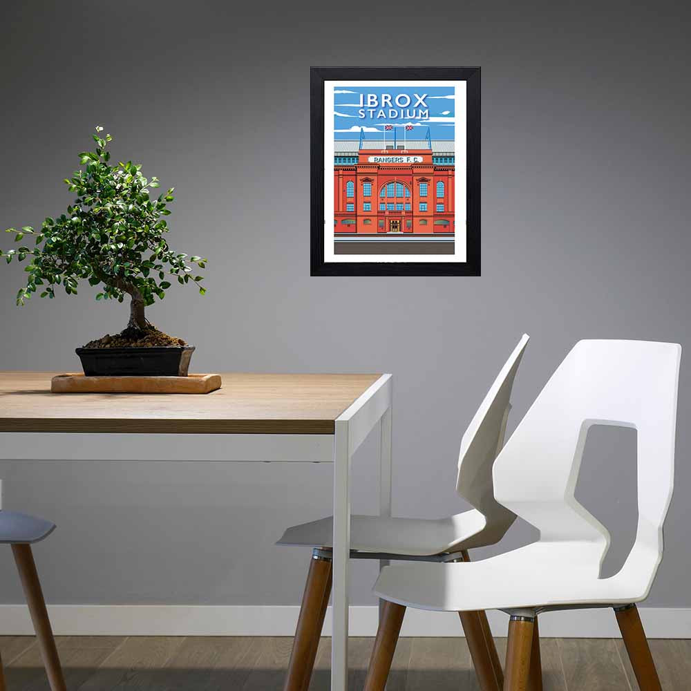 Vintage Poster - IBROX Stadium