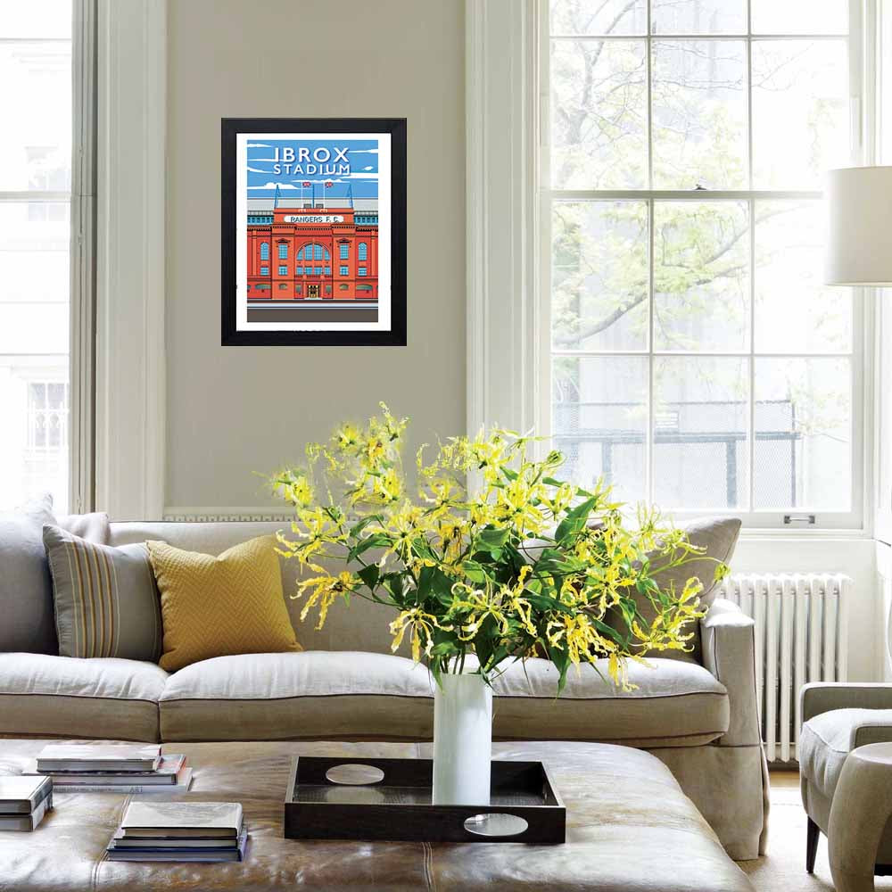 Vintage Poster - IBROX Stadium