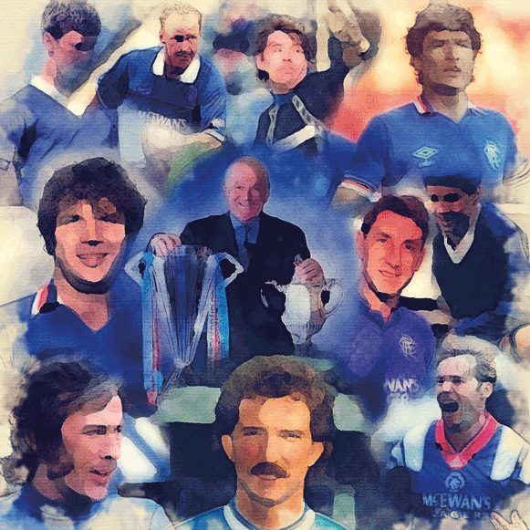 Glasgow Rangers Football Club Legends Artwork 0058 - The National