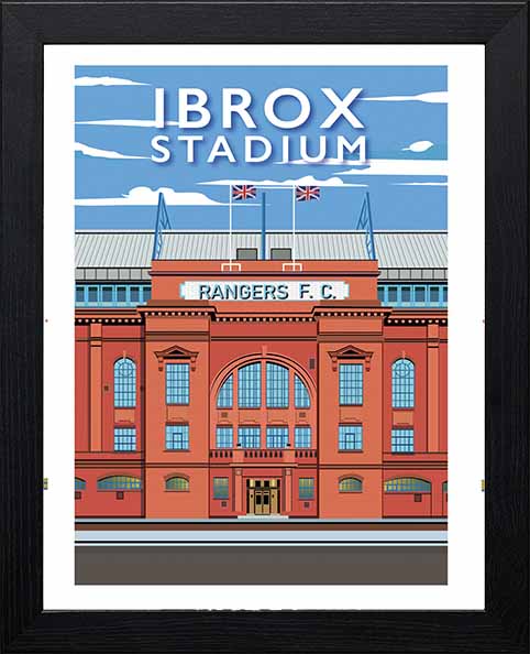Vintage Poster - IBROX Stadium